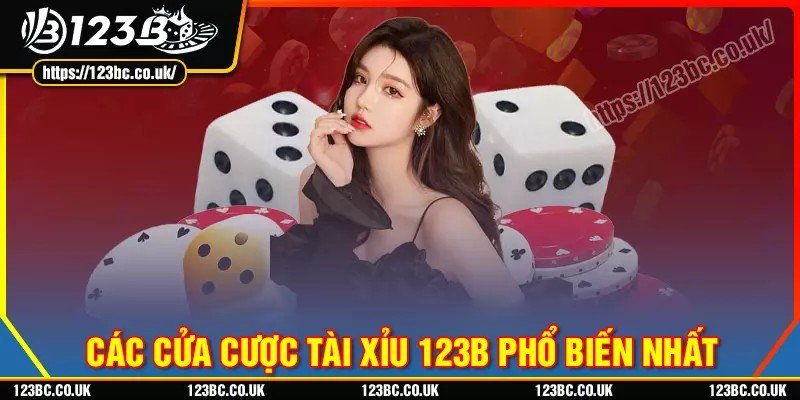 Các cửa cược phổ biến trong game tài xỉu 123b hấp dẫn